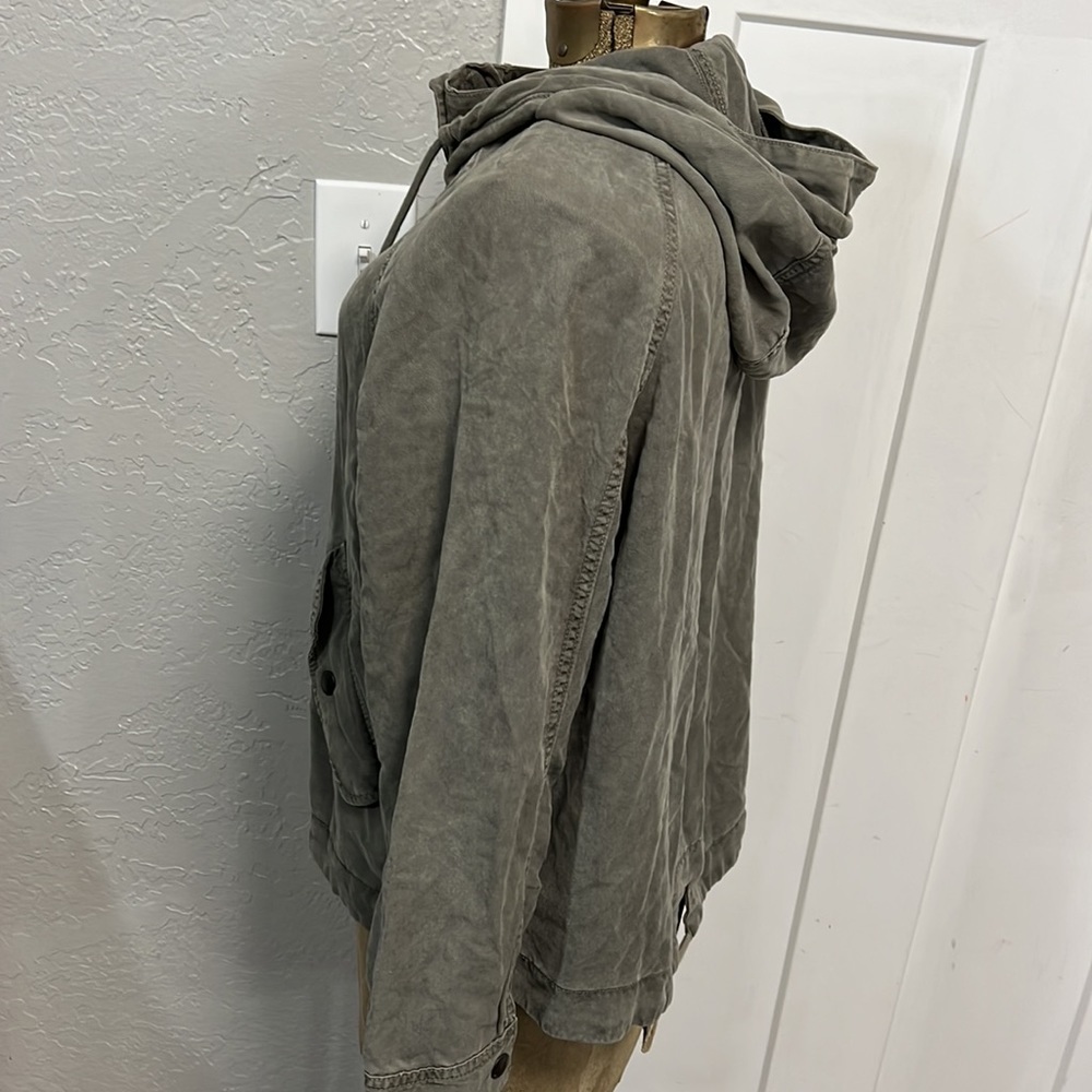 American Eagle Utility Field Jacket Lyocell Hoode… - image 5